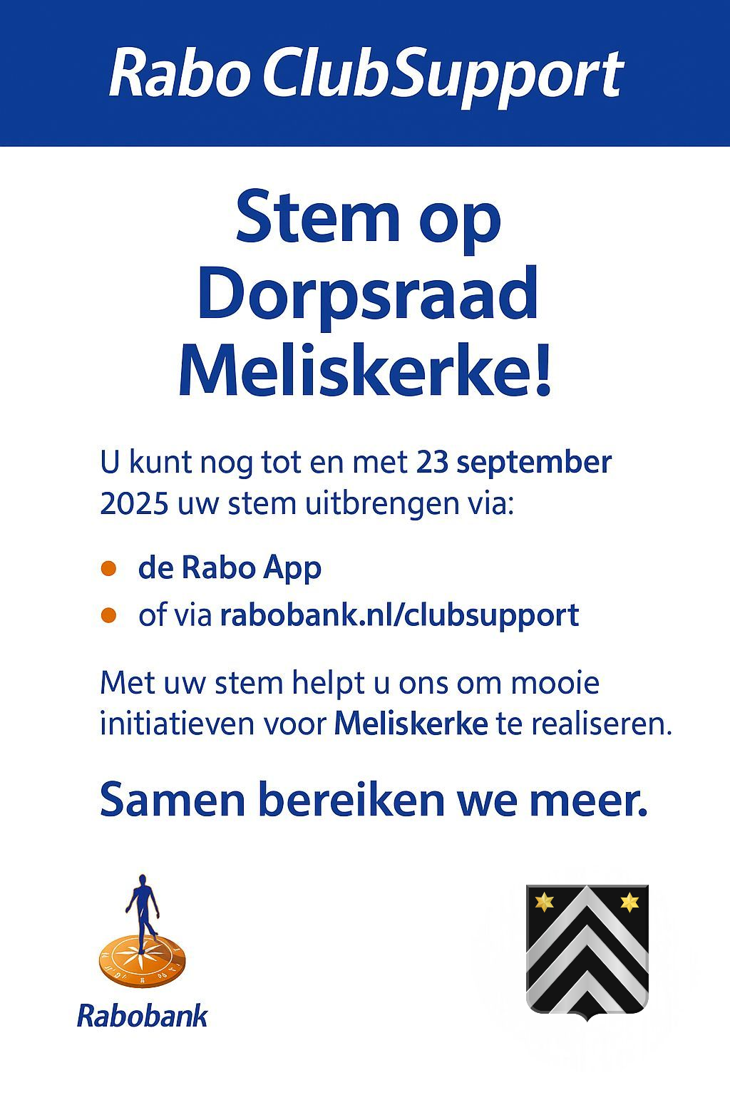 Herinnering RaboClubSupport 25