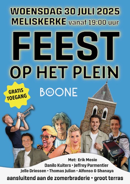 zomerbraderie poster avond 2025