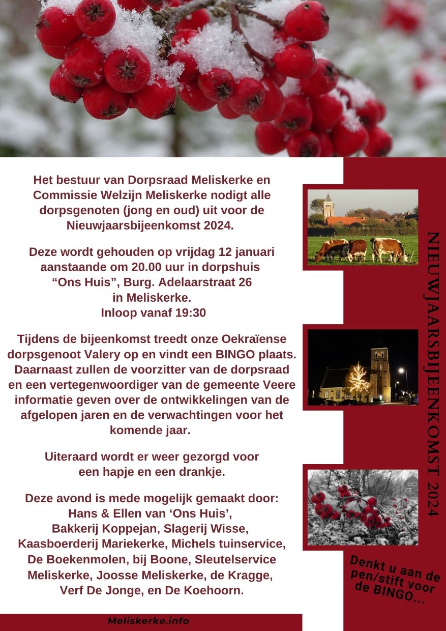 FLYER NIEUWJAARSBIJEENKOMST 2024 Social Media