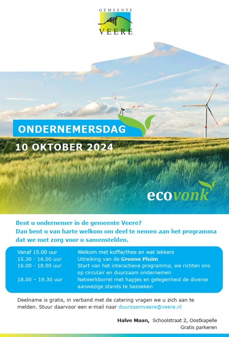 Ondernemersdag 10 oktober Ecovonk