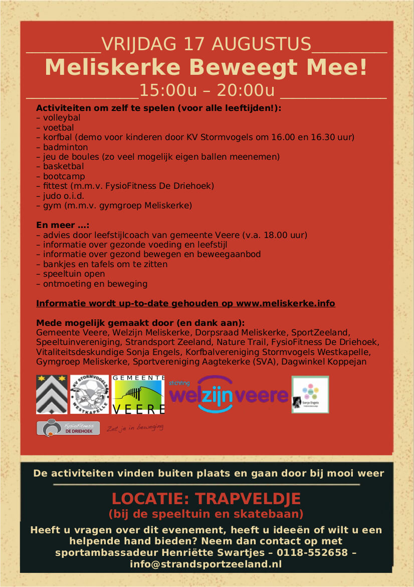 Poster Meliskerke beweegt mee achterkant