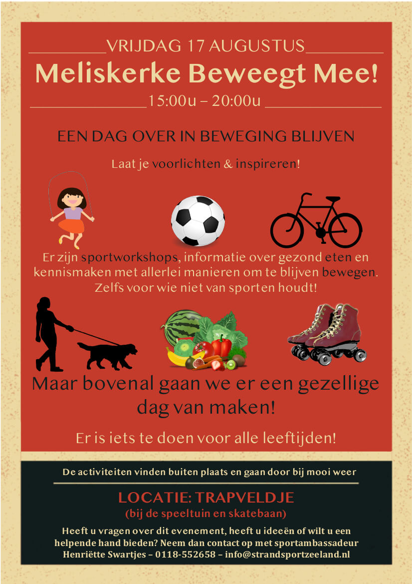 Poster Meliskerke beweegt mee