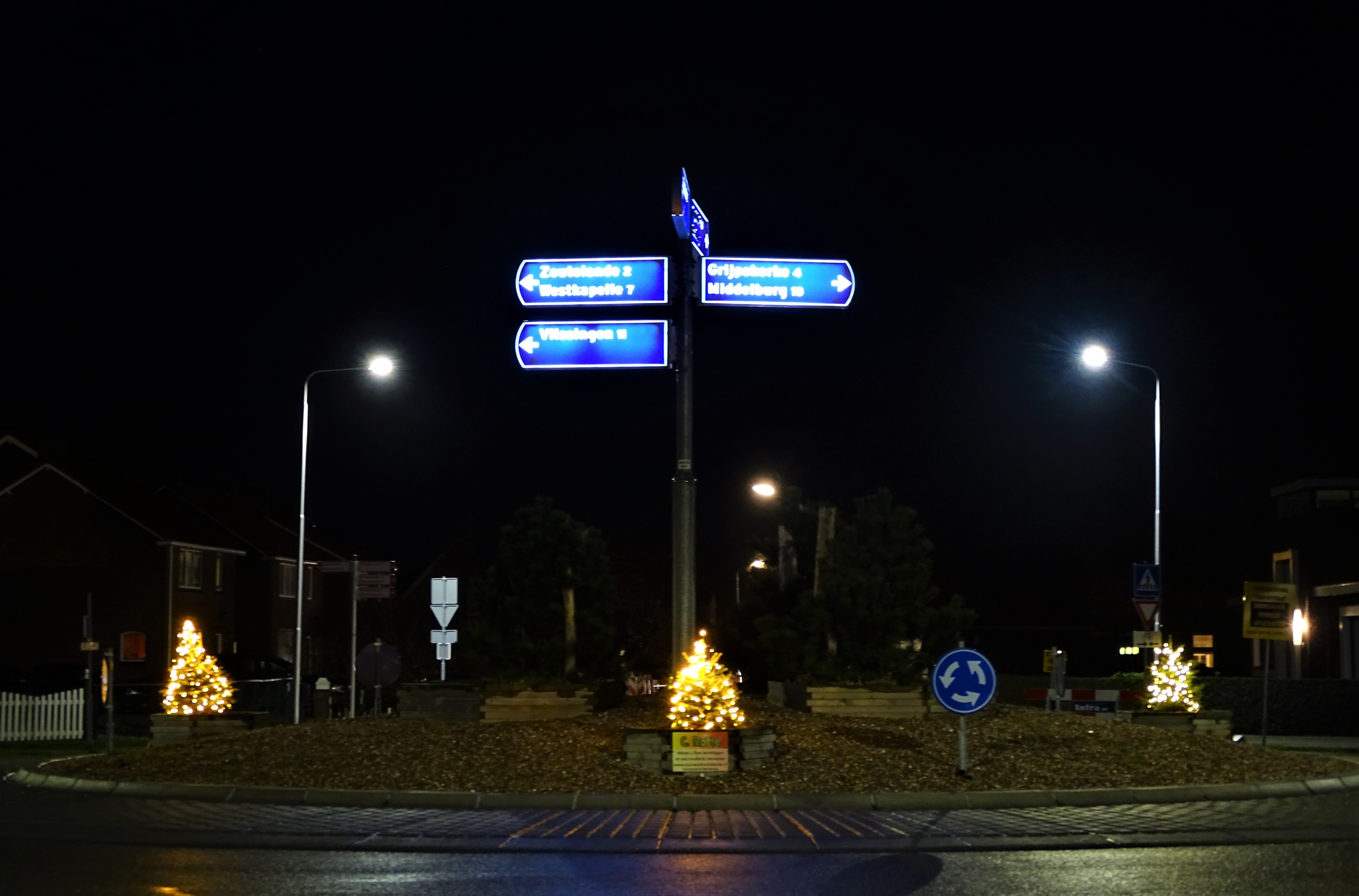 Rotonde kerstbomen
