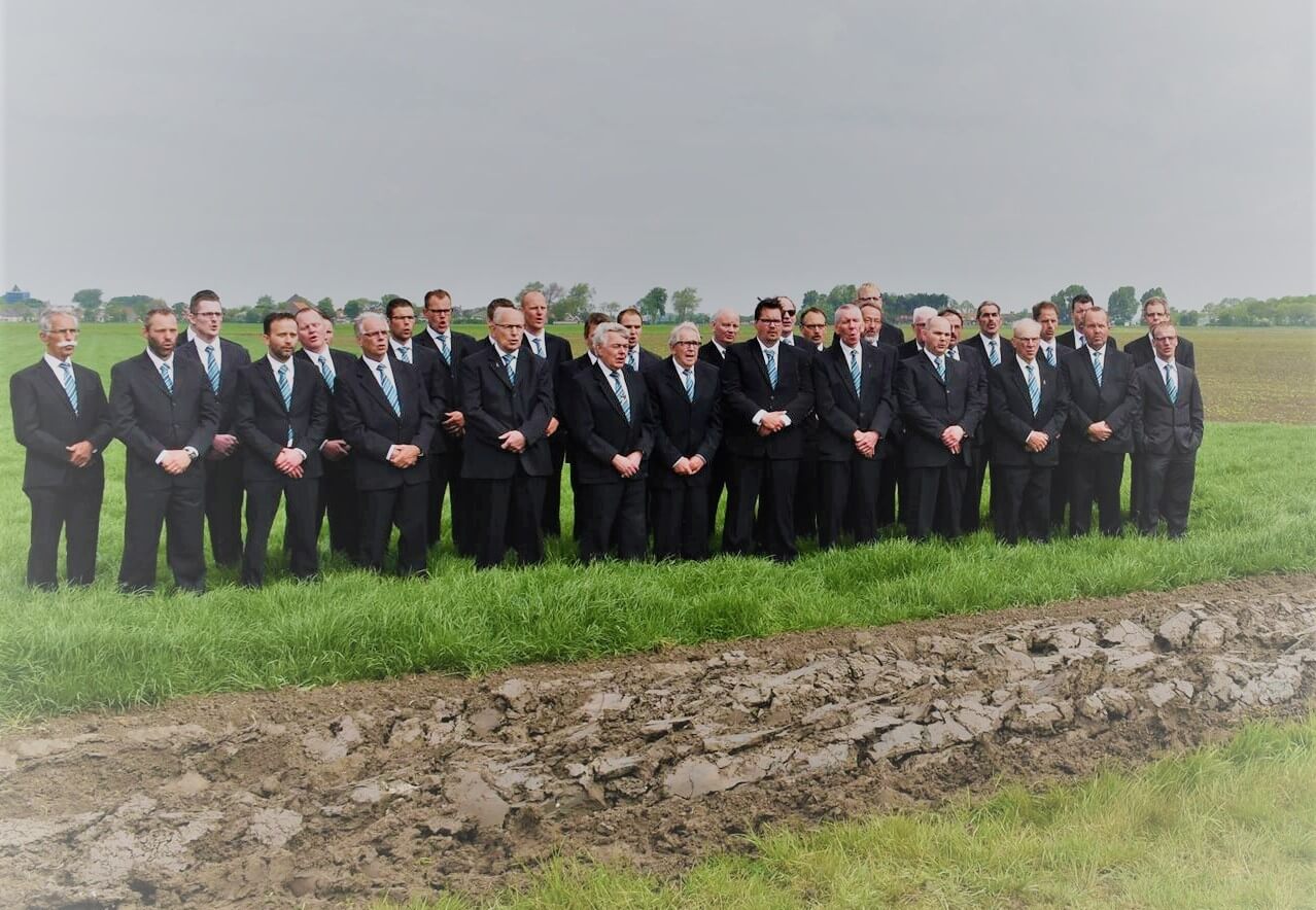 Deze foto is vorig jaar gemaakt tijdens de DVD opname van het Walchers Mannenkoor